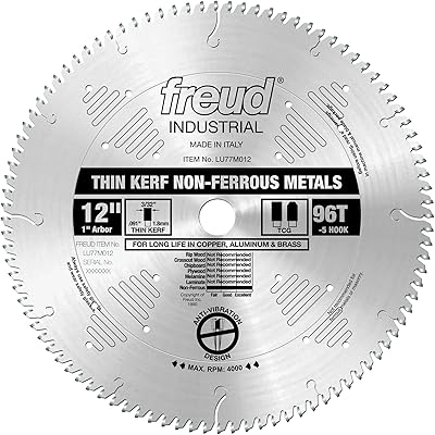 Freud lu77m012 : lame moyenne en aluminium de 12 pouces