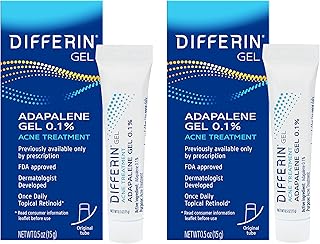 Gel de traitement de l'acné differentin adapalene 0,1%, approvisionnement de 60 jours