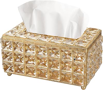 Boîte à mouchoirs en cristal distributeur de créatif rangement pour vêtements
