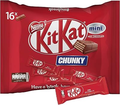Kit kat chunk mini chocolat au lait 16 pièces, 250 g
