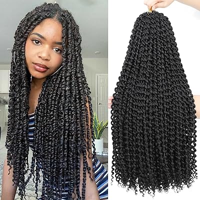 Paquet de 6 tresses synthétiques passion twist hair de 22 pouces, style bohémien