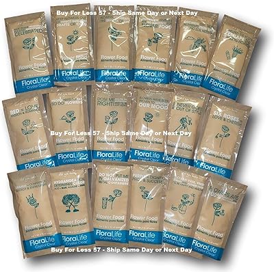 Nourriture pour fleurs coupées floralife crystal clear 100 sachets de poudre (paquets de 10gr, pas de 5gr). Le meilleur du e-commerce discount réuni sur Diaytar