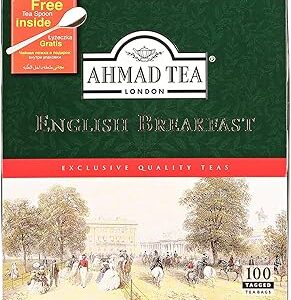 Thé ahmed tea english breakfast - 100 sachets, 200 grammes. Votre shopping simplifié de A à Z avec Diaytar