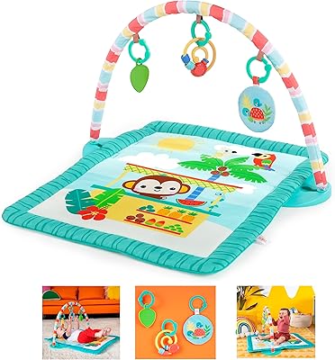 Bright starts kids tiki bar gym et tapis de jeu sur le ventre