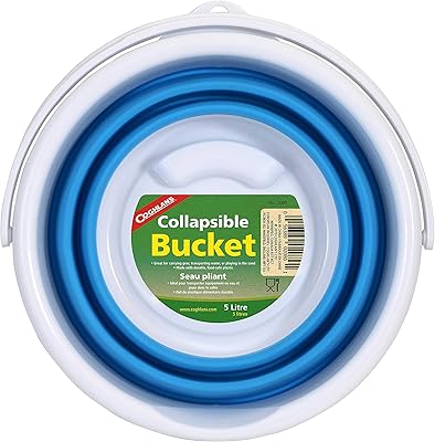 Seau pliable coghlans de 5 litres, 2080, bleu, petit