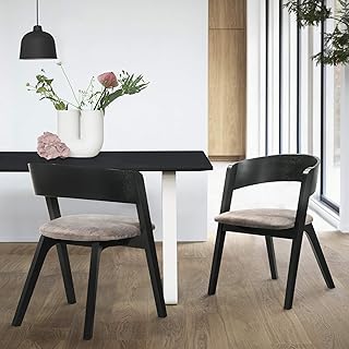 Chaise de salle à manger élégante armen living jackie mead des années