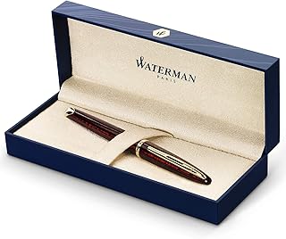 Stylo plume karen marine amber métallisé noir et marron avec clip