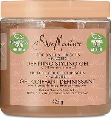 Gel coiffant hydratant au karité pour cheveux épais et bouclés avec contrôle
