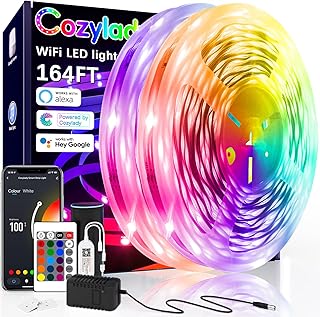 Bande d'éclairage wifi intelligente cosy lady de 50 m compatible avec alexa