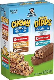 Pack varié de barres granola tendres et trempettes, (paquet de 58). Diaytar : Acheter moins cher n'a jamais été aussi facile