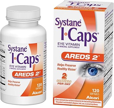 Supplément de vitamines et minéraux pour les yeux systane i-caps, formule arides 2