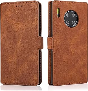 Étui de protection en cuir pour huawei mate 30 pro avec fente