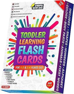 Grandes cartes flash alphabet non déchirables et imperméables pour les tout-petits de 2