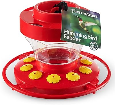 First nature 993091-546 mangeoire à fleurs pour colibris de 16 oz, rouge. Plus de choix, moins de dépenses avec Diaytar