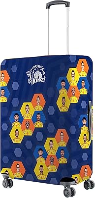 Housse de protection pour bagages naseer miles x chennai super kings (csk) multicolore