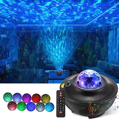 Projecteur d'étoiles galaxie avec télécommande projecteur de veilleuse avec led et vagues