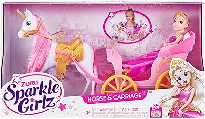 Ensemble de jeu poupée et cheval sparkle girls - princesse de 10,5 pouces
