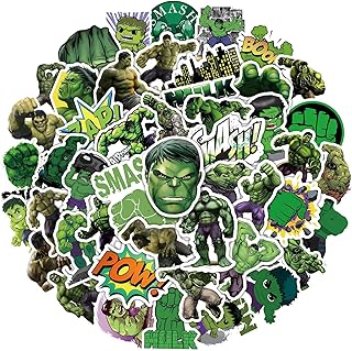 Autocollants hulk pour ordinateur portable (50 pièces) cadeaux pour enfants adolescents adultes filles