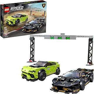 Lego speed ​​​​champions 76899 ensemble de construction lamborghini urus st-x et lamborghini huracan