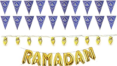 16" ballons dorés ramadan mubarak fournitures de décoration de fête ballons pour la du