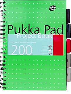 Livre de projets métalliques bokapad 200 pages 80 g/m2 avec 5 intercalaires
