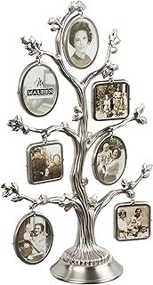 Malden international designs cadre photo élégant en métal avec arbre généalogique, 14 options