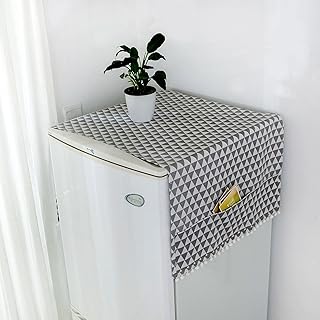 Housse de réfrigérateur en coton anti-poussière o, housse supérieure polyvalente pour machine à