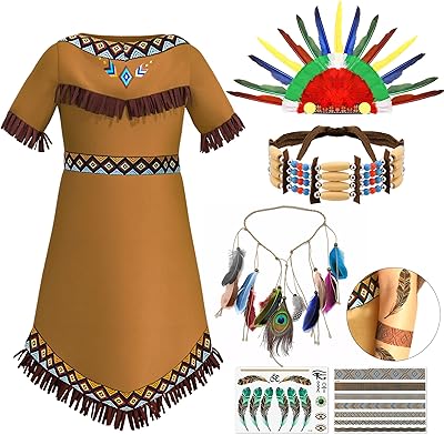 Costume de princesse indienne latocos pour filles, ensemble de 6 pièces pour enfants de 4 à 10 ans, costume de jeu de simulation. Diaytar : Le choix malin des consommateurs sénégalais