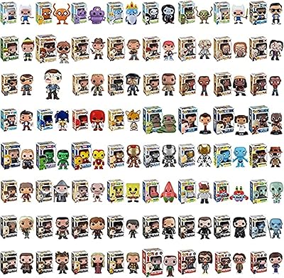Funko pop mystery box : figurines en vinyle endommagées/excédentaires - paquet de 8