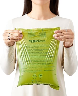 Sacs à déjections canines durables parfumés au concombre amazon basics avec distributeur