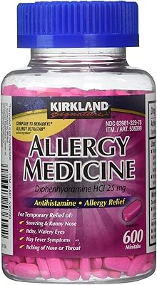 Kirkland signature - diphenhydramine hc 25 mg - 600 mini bandelettes