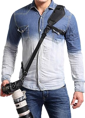 Sangle de cou pour appareil photo waka avec dégagement rapide, lanière de sécurité
