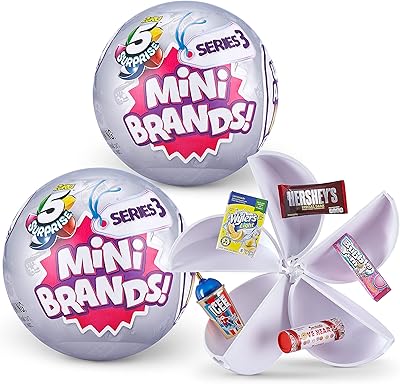 5 surprise mini brands série 3 objets de collection de la marque