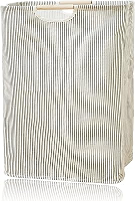 Panier à linge golroya avec manche en bois pour organiser les vêtements
