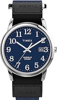 Montre timex easy reader 35 mm à bracelet à remontage rapide avec affichage