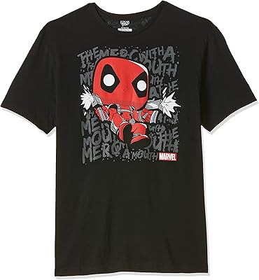 T-shirt funko pop marvel : deadpool script dive (m) - 59050