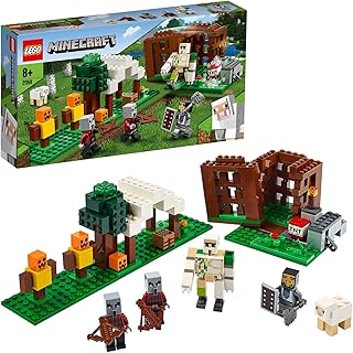 Lego 21159 kit de construction de personnages du site de pirates minecraft, jeu
