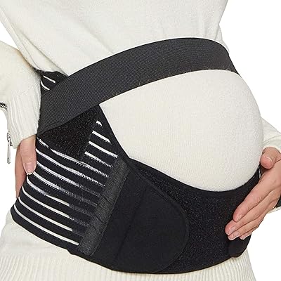 Ceinture de maternité neotech care pregnancy support, bande taille/dos/abdomen, orthèse ventrale, noir, taille