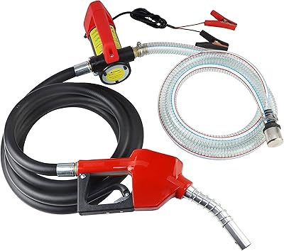 Pompe de transfert de carburant 12 v pompe diesel avec tuyau de buse