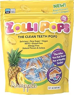 Sucettes zollipops clean teeth | bonbons anti-carie sans sucre avec xylitol pour un sourire