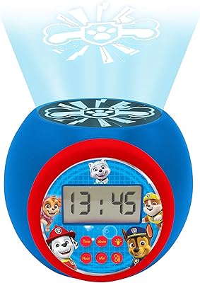 Lexibook paw patrol marshall rubble chase stella et everest réveil projecteur avec fonction