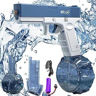 Pistolet à eau électrique automatique de grande capacité, portée de 32 pieds, super