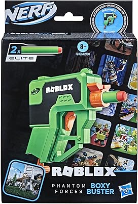 Nerf phantom forces roblox dart blaster, poignée rétractable, 2 fléchettes nerf elite, code