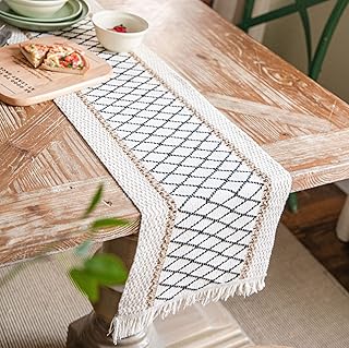 Chemin de table bohème parfait pour une décoration bohème mariage chemin tissé à