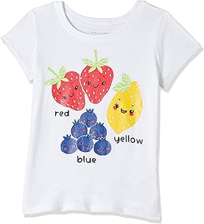 Robe à imprimé fruits pour petites filles, taille 4t, multicolore, blanc, taille unique