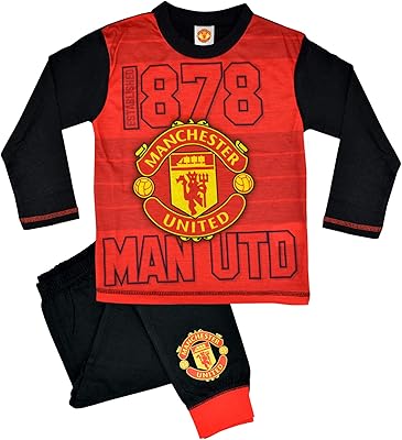 Pyjama officiel pour enfants avec le logo du manchester united football club