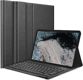 Étui avec clavier mazz pour nokia t20 2021 (modèle ta-1392 ta-1394 ta-1397), étui