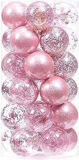 Sea team 60 mm/2,36" boules de noël en plastique transparent incassable avec fines