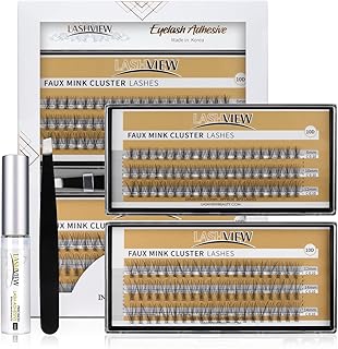Lashview kit d'extension de cils diy, 0,10 10 racines 10-16 mm d curl cluster extensions de cils, kit de cils individuels, cils individuels avec colle et pince à épiler. Des économies substantielles vous attendent sur Diaytar