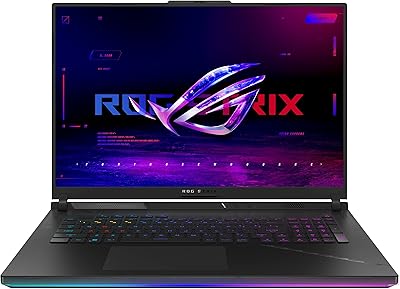 Ordinateur portable de jeu asus rog strix scar 18 (2023), écran nebula 16:10